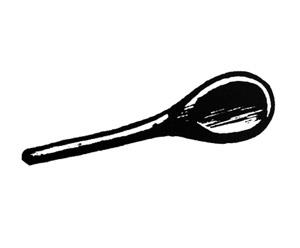 Wooden spoon (for burnishing)
